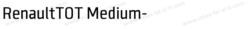 RenaultTOT Medium字体转换